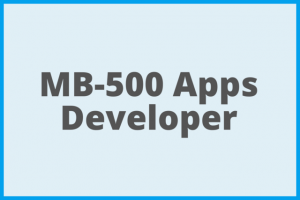 MB 500 Apps Developer Dynamics 365FO course