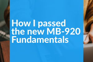 How I passed the new MB 920 Fundamentals wide How I passed the new MB 920 Fundamentals wide