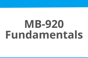 MB-920 Fundamentals | D365FO | On-demand