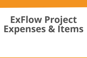ExFlow Project Expenses and Items course T