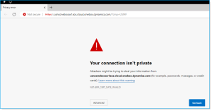 How to identify the error Security certificate expired Skillable
