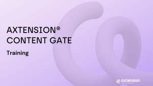 Axtension® Content Gate training t