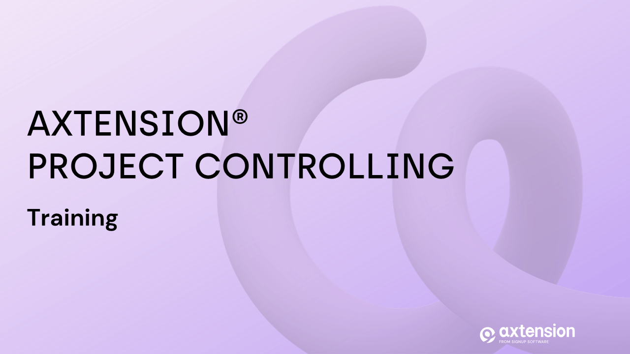 Axtension® Project Controlling training t