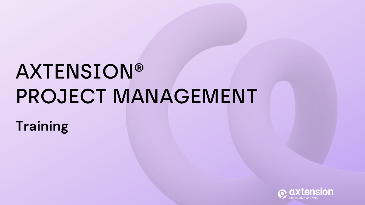 Axtension® Project Management training t