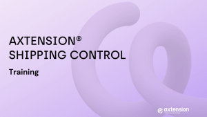 Axtension® Shipping Control training t