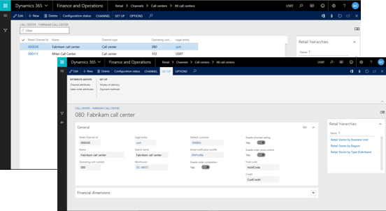Create new Call Center in Microsoft Dynamics 365 for Retail Create new Call Center in Microsoft Dynamics 365 for Retail