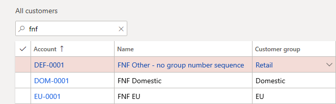 D365FO custom Number Sequence per Customer group customers created with custom Number Sequence per Customer group D365FO custom Number Sequence per Customer group customers created with custom Number Sequence per Customer group